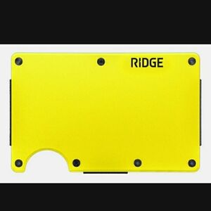 Ridge Slim Titanium RFID Blocking Hyper Yellow Wallet